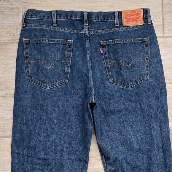 Levi's 550 Relaxed Tapered Jeans Men's Medium Wash Everyday Loose Work 38W 32L - Picture 4 of 8